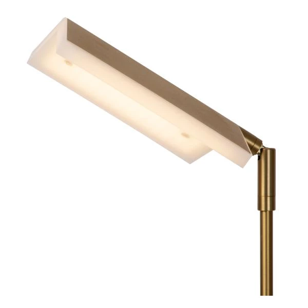 Lucide AARON - Lampadaire / lampe de lecture - LED Dim. - CCT - 1x12W 2700K/4000K - Or Mat / Laiton - détail 3